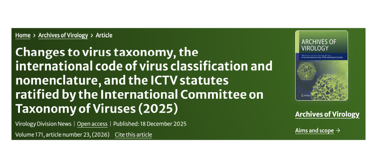 Archives of Virology, ICTV 2025